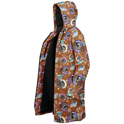 Cosmic Fox Fleece Zipper Cloak