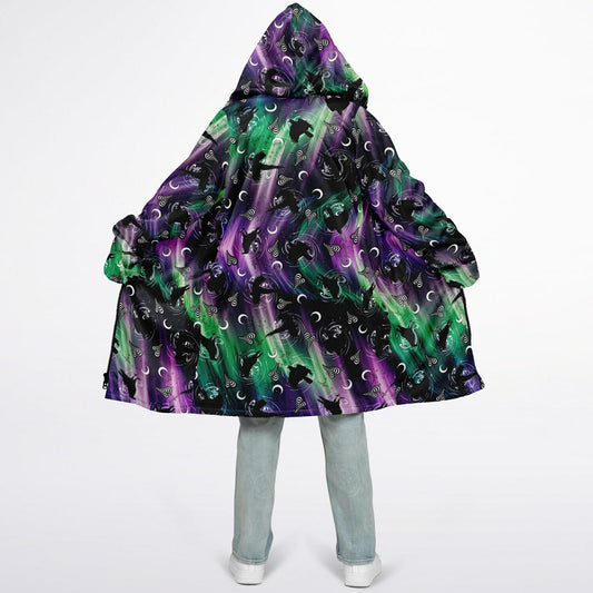 Northern Raven Fleece Zipper Cloak