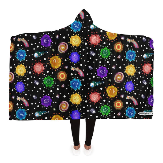 Cosmic Chakra Hooded Blanket