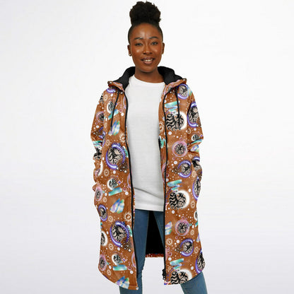 Cosmic Fox Fleece Zipper Cloak