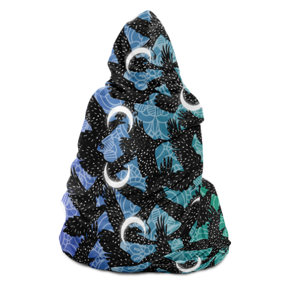 Cosmic Raven Hooded Blanket