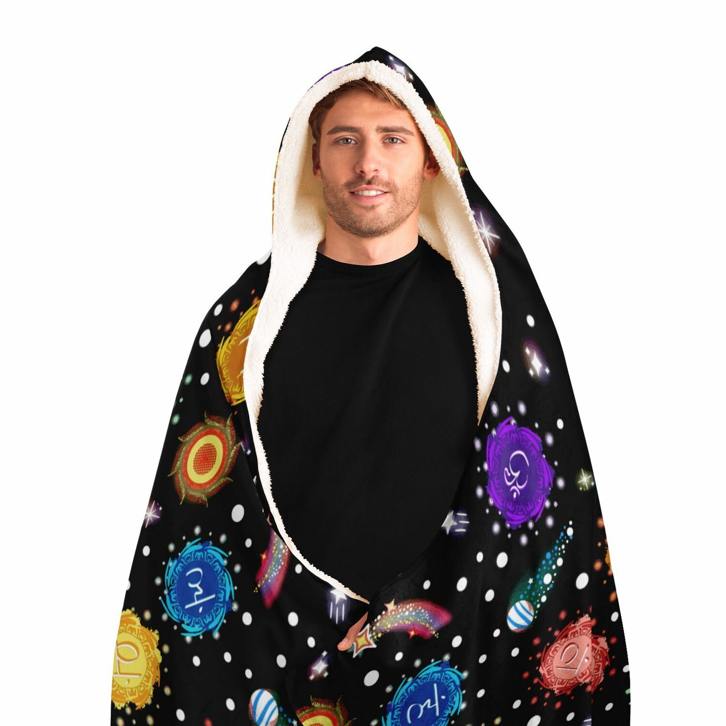 Cosmic Chakra Hooded Blanket