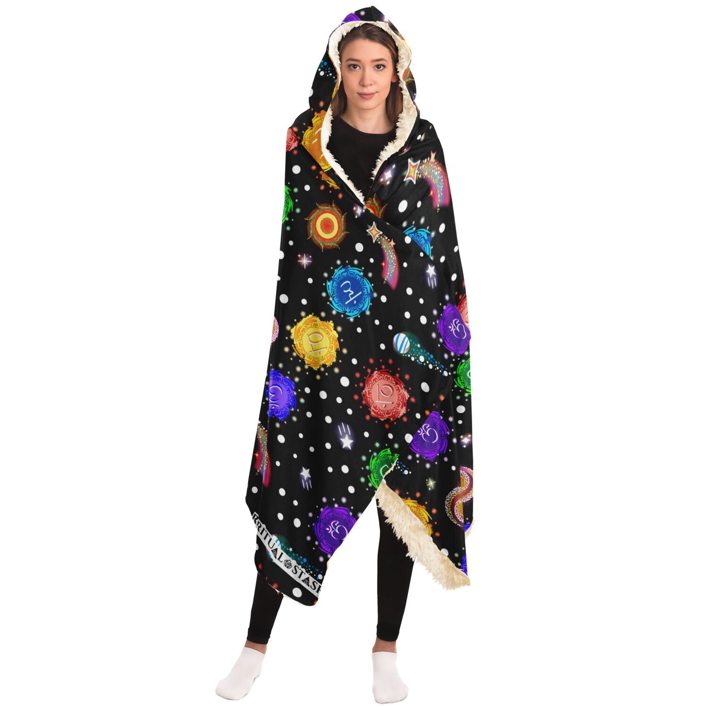 Cosmic Chakra Hooded Blanket