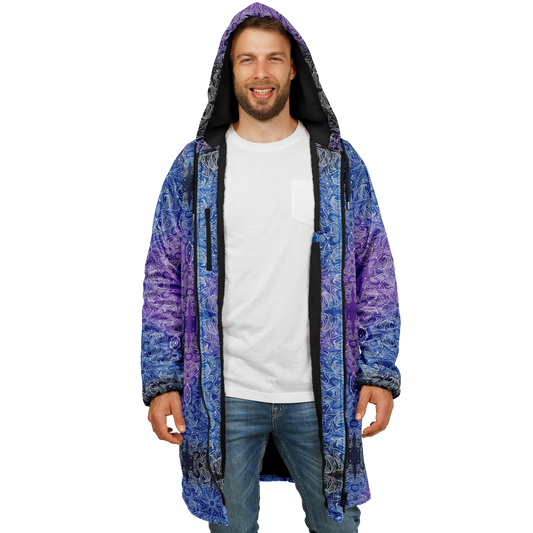 Zen Mandala Fleece Zipper Cloak